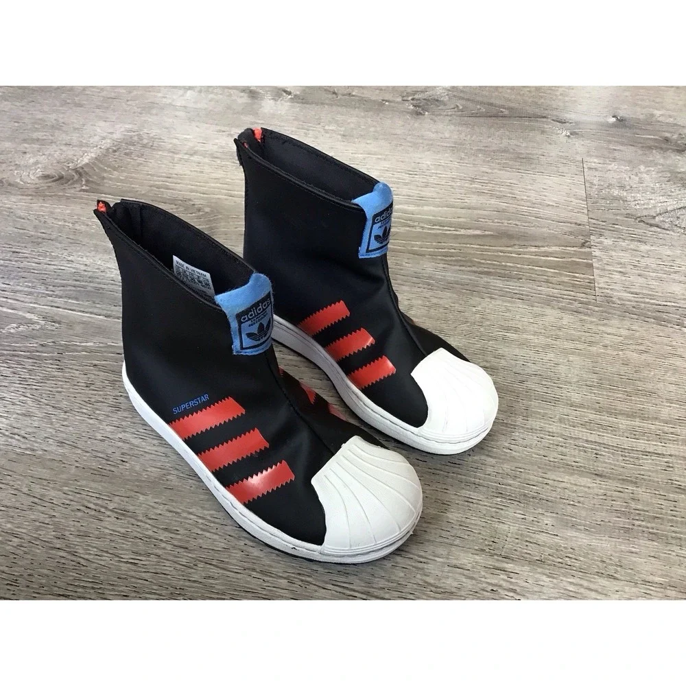 ADIDAS Superstar 360 Rain Boot J 'Black Bright Red' S23967 Kids 12K